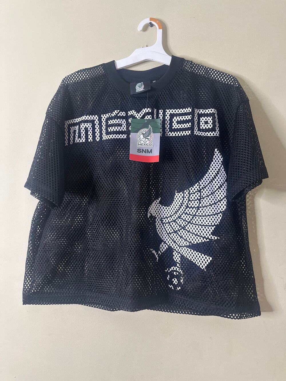 Mexico National Football Team Black Sporty Mesh Top M 9